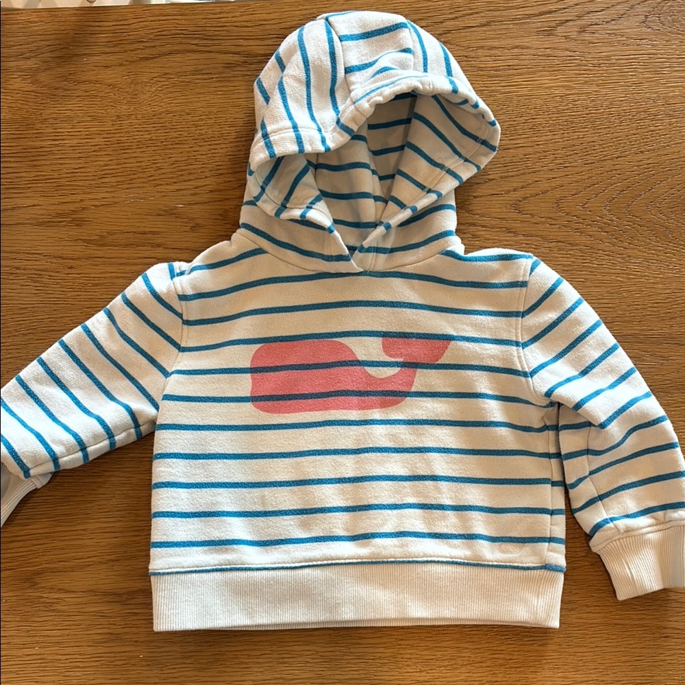 Vineyard Vines Blue and White Striped Toddler Hoodie